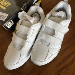 Men’s Size 14E White Velcro Sneakers