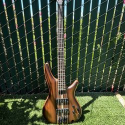 IBANEZ PREMIUM SR1350B BASS GUITAR - DUAL MOCHA BURST FLAT