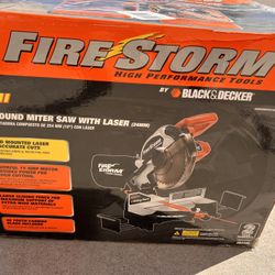 Black And Decker 15 AMP 10” Miter Saw With Laser