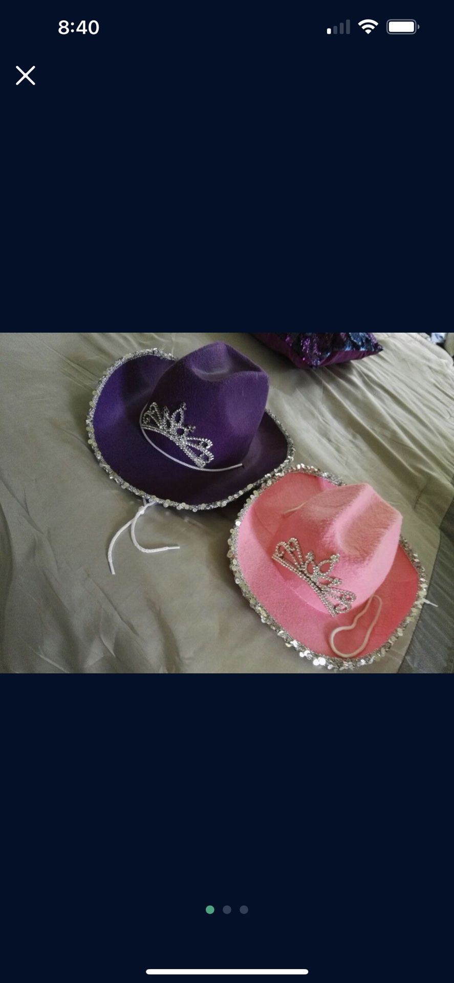 Two Kids Size Cute Sassy Cowboy Hats!
