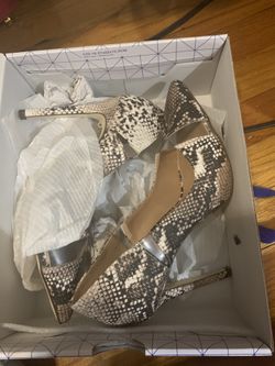 Snakeskin heels