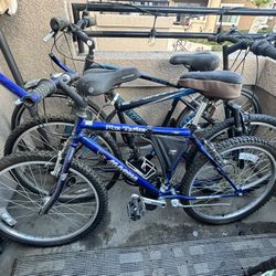 3 Bikes - Mountain Bikes- Good Family Bikes