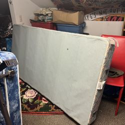 Twin Mattress with box spring and base