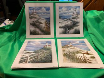 4 Lighthouse wall art LITHOS 8x10 (Heavyweight Paper)