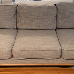 Article Timber 90” Sofa - Pebble Gray