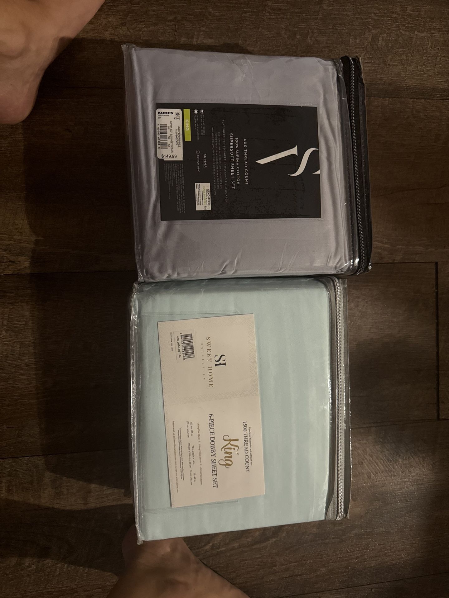🛏️ 2x Brand New King Sheet Sets – $100 for Both
