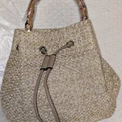 Brand New Straw Woven Crossbody Handbag Purse