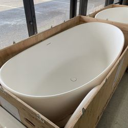 Solid surface bathtub 67” acrylic resin 