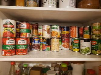 Lot Of Food Cans