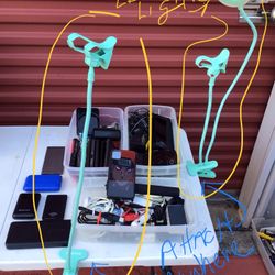 Selfie Sticks LED Spot LIGHT UP Iphone Android Smart Phone Portable Digital Camera adjustable Clip on dock 