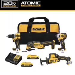 DEWALT 4 TOOL KIT WITH BAG 