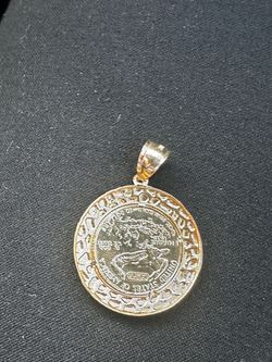 Make offer! 10k Pendant Coin Design