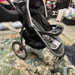 Black track baby Jogger