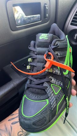Off white x nike air rubber dunk green strike