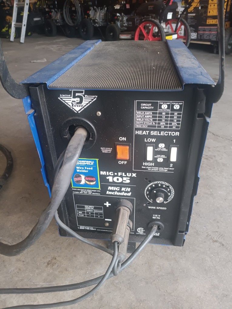 CAMPBELL HAUSFELD MIG FLUX 105 WIRE FEED WELDER