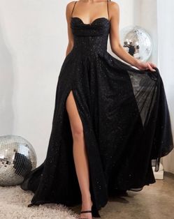 Black Glittery Dress 
