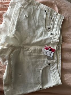 WHITE DENIM SHORTS 🔥 🤍