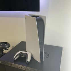 PS5 Digital Edition + DualSense Controller – Like New Condition