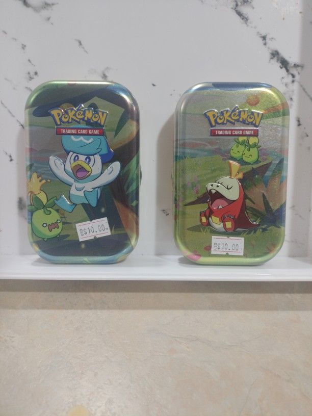 Pokemon - Trading Game Tin Metal Box.  ( Large Action Figures Tote )