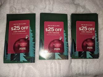 $5 For $25 off $75 Victoria's Secret Coupon