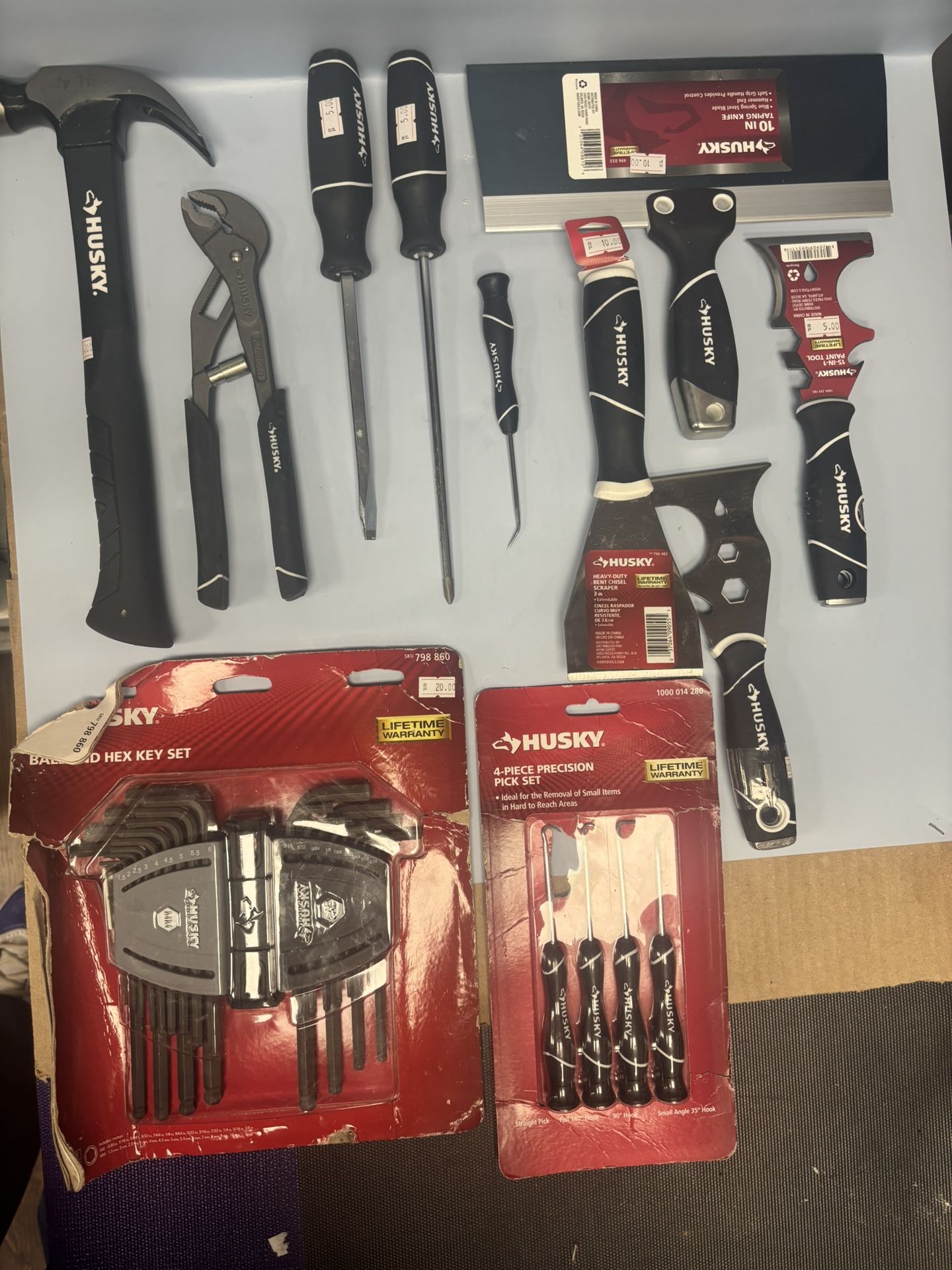Husky Hand Tools Misc Lot Of 12 
