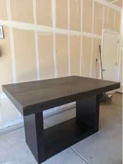 Black counter height table