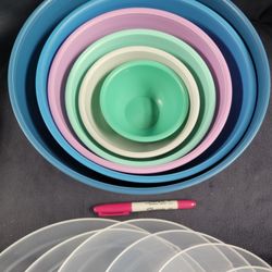 6 Bowls With Lids, New