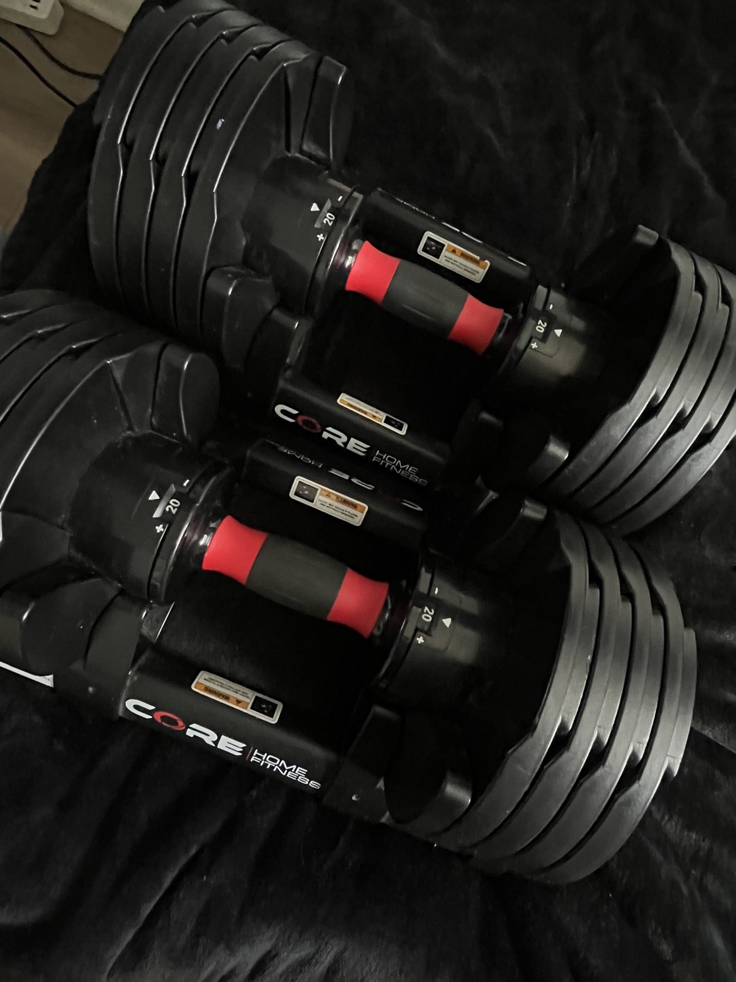 Core Fitness Adjustable Dumbbell Weight Set