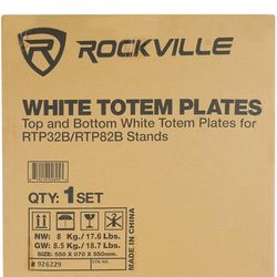 2-White dj plates  rock ville