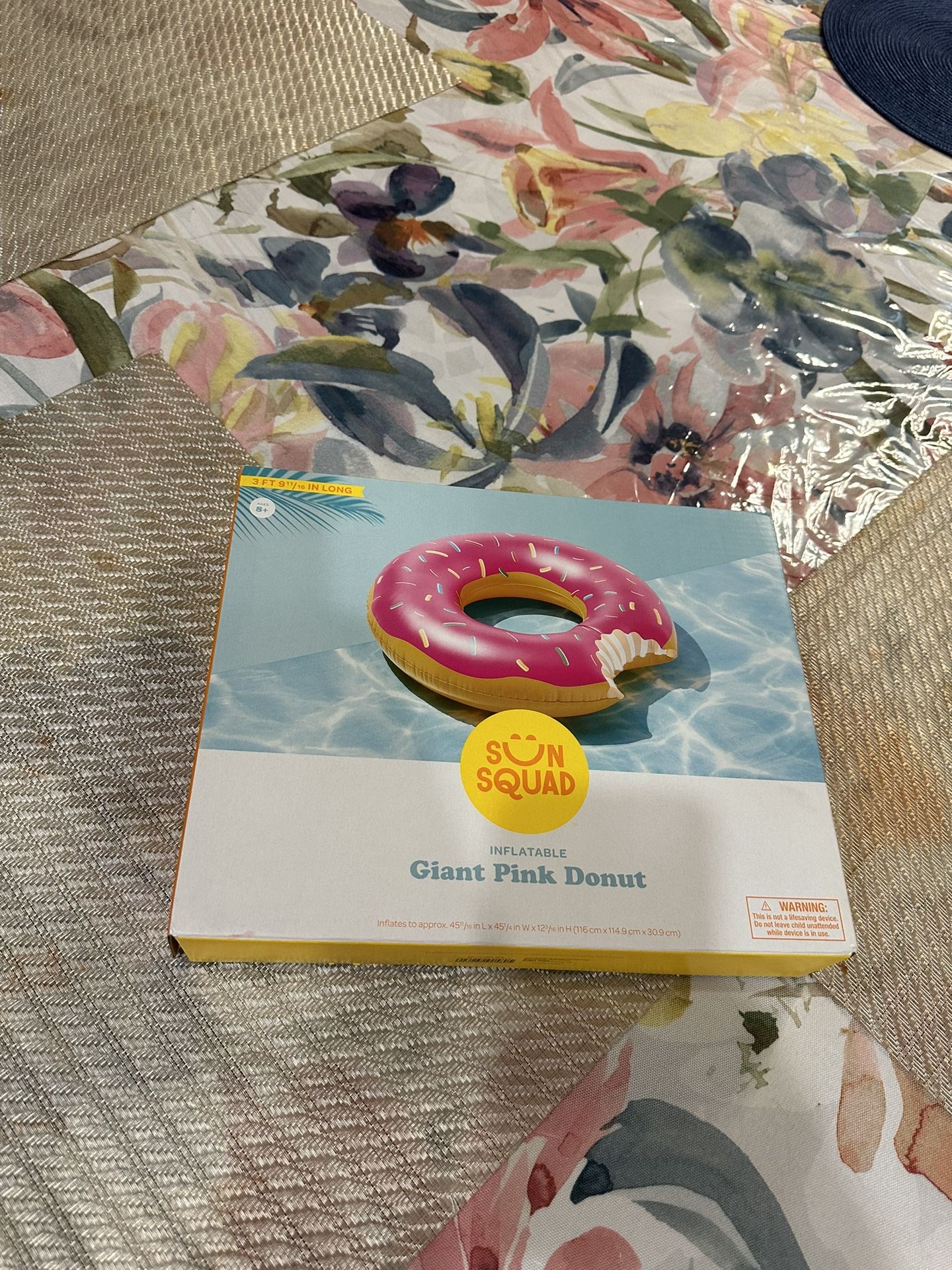 Inflatable Pink Donut