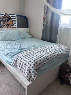 IKEA Queen Bedframe with Mattress