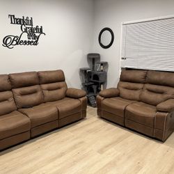 Brown Sofa Love Seat