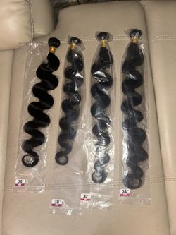 100% Human Hair Body Wave Bundles 28 30 32 34