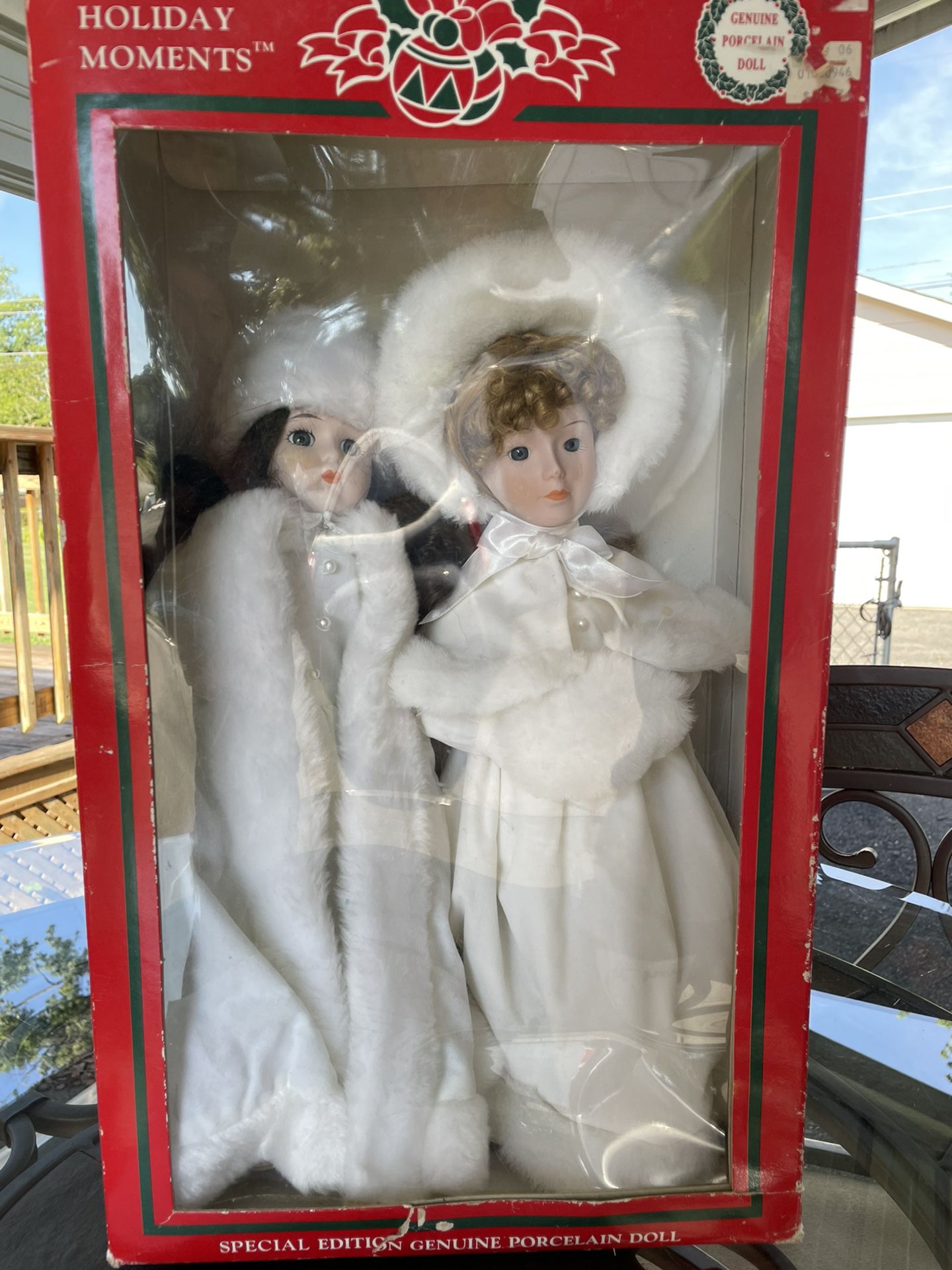 Vintage Porcelain Christmas Dolls