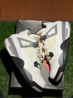 Jordan 4 white cement
