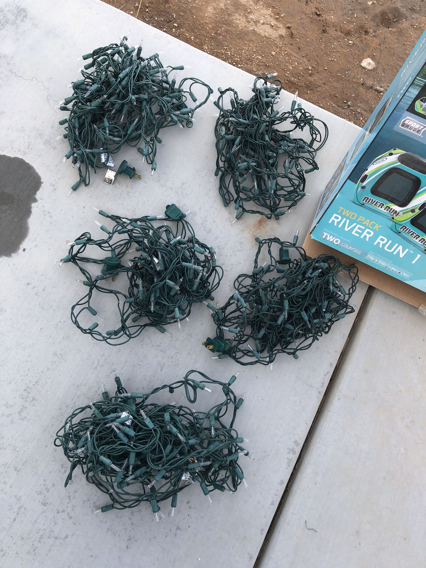 Five Sets Of 25 Xmas Lights