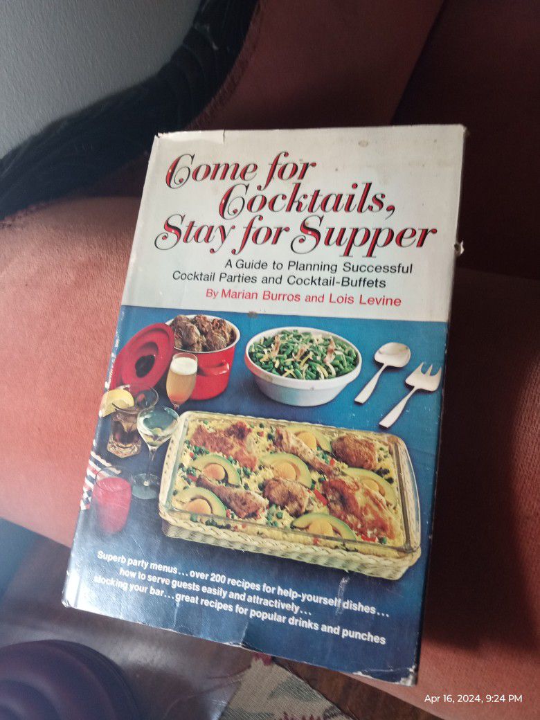 Come For Cocktails, Stay For Supper, Hardback Book, Used