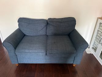 blue seat lover couch