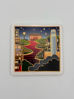 San Francisco Art Deco Ceramic Coaster