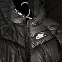 nike black puffer jacket toddler girl 3t