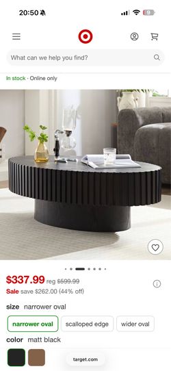 Black Wood Coffee Table