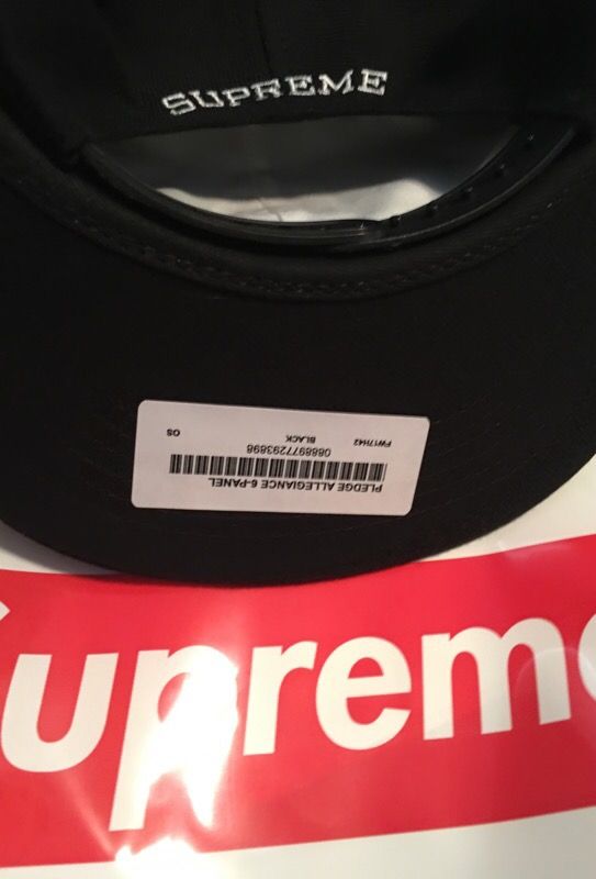 Supreme pledge allegiance hat sale