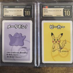 CGC Pristine 10 Pokemon Old Maid Slabs (Japanese)