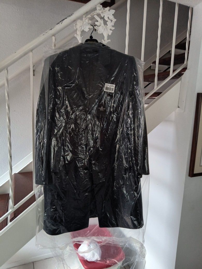 London Fog, Men Signature Wool-Blend Overcoat, Dark Charcoal, 42L