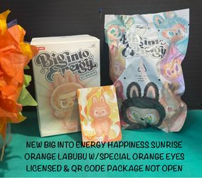 NEW CONFIRMED BIG INTO ENERGY TANGERINE LABUBU LICENSED & QR CODE NEVER OPEN
