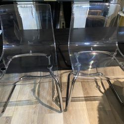 Clear Set Of 6 Chairs 