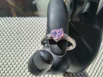 Sterling silver CZ ring size 8