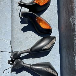 Two Sets Of Motorcycle Mirrors