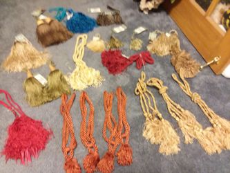 Curtain tie backs each set