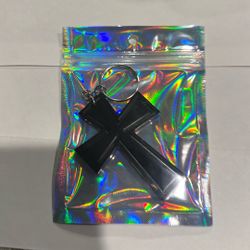 Black Cross Keychain 